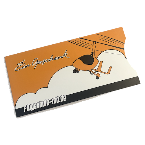 Flugschule-MD - attraktiver Geschenkumschlag