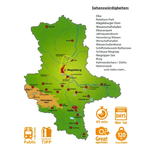 Kalimandscharo und Burg - Tour 3 -Route