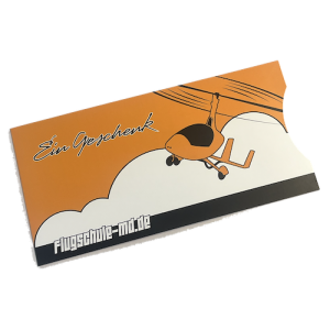 Flugschule-MD - attraktiver Geschenkumschlag