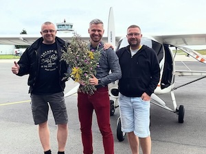 Sebastian hat seinen ersten Solo auf C42-C absolviert
