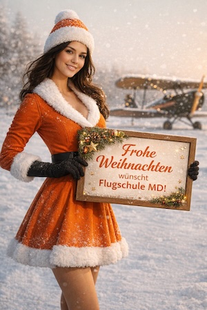 Weihnachtsgruß Flugschule MD